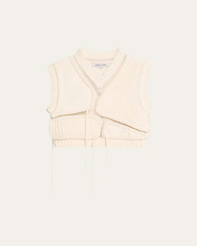 Tortoise Mesh Cropped Vest